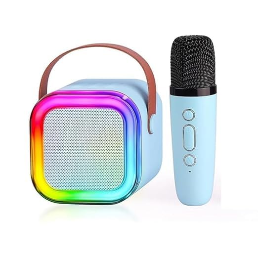 Wireless Bluetooth Microphone for Kids with LED Lights