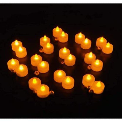 Yellow candles for Diwali or festive occasion decoration