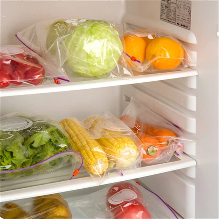 Zip Lock Pouches for Organizing Snacks and Food in the Fridge